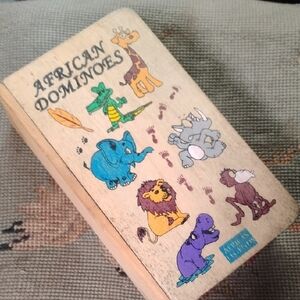 African Dominoes Set - Vintage